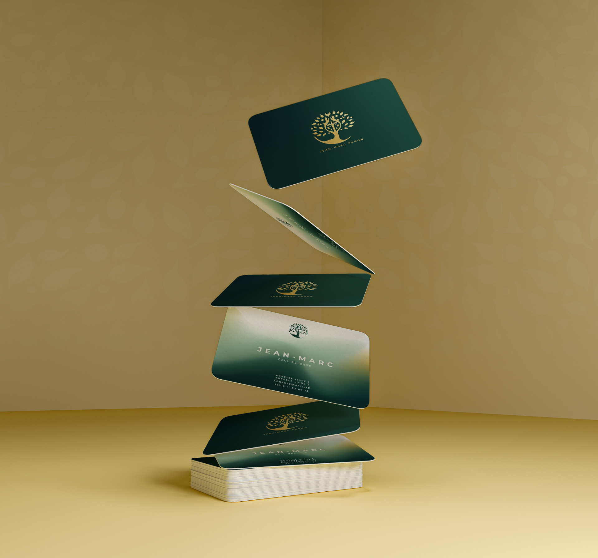 Cartes visite page d'accueil